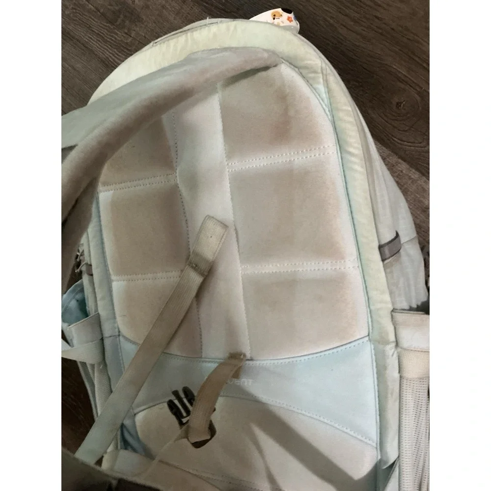 THE NORTH FACE Laptop Backpack Blue Worn STAINED